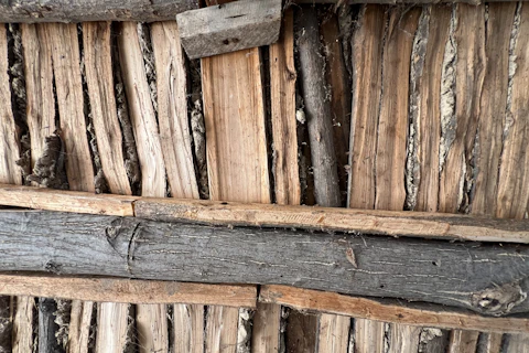 Weathered structural timber in Bulgaria
