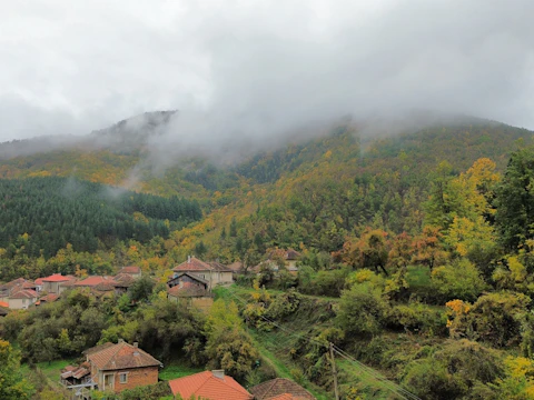 Houses in a Bulgarian countryside settlement